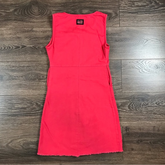 Element Womens Full Zip I Love Trees 2000s Vintage Style Crimson Skater Dress 6 - Picture 5 of 7